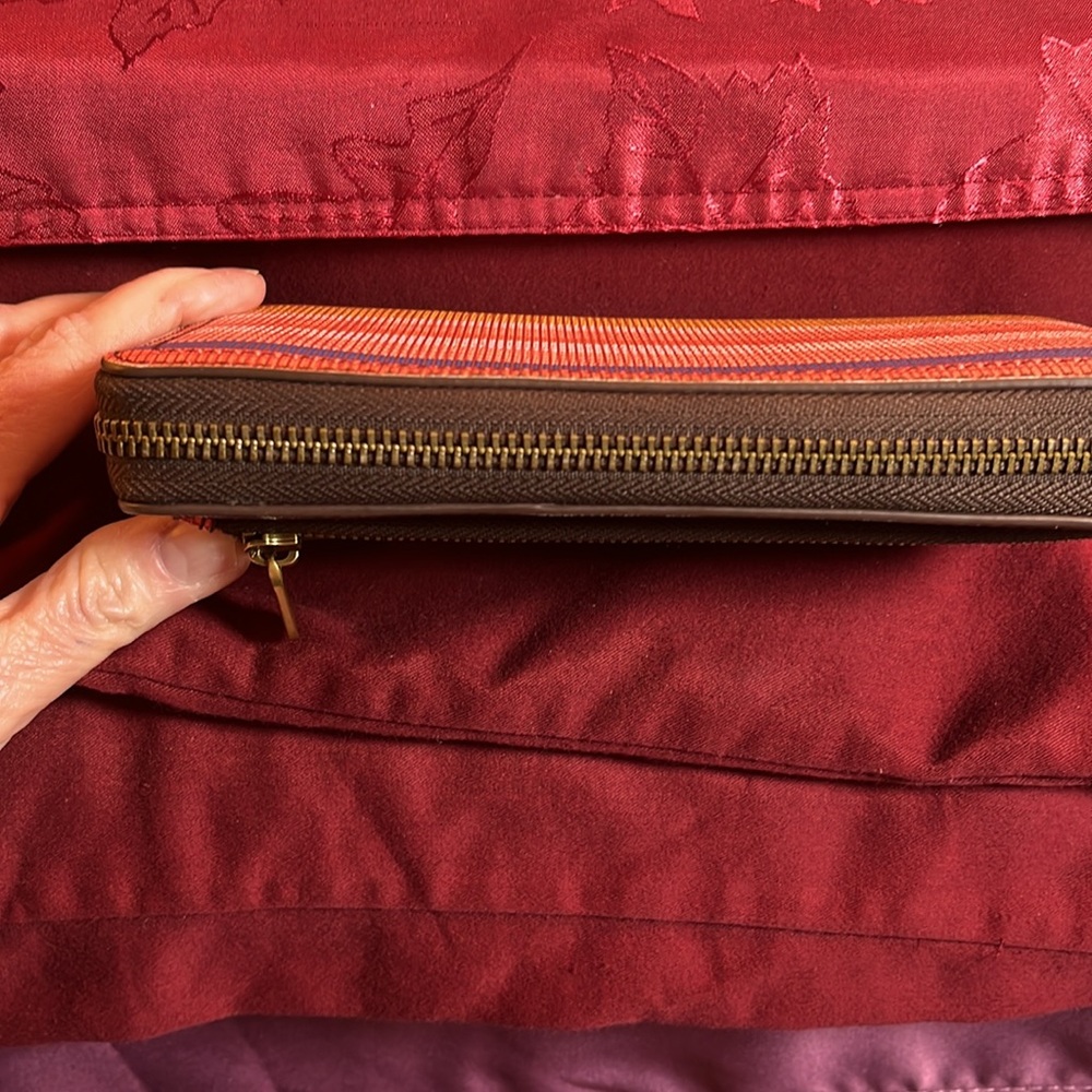 Multi Colored Fossil Wallet-Euc - image 4